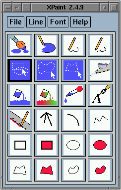 Редактор растровой графики XPaint