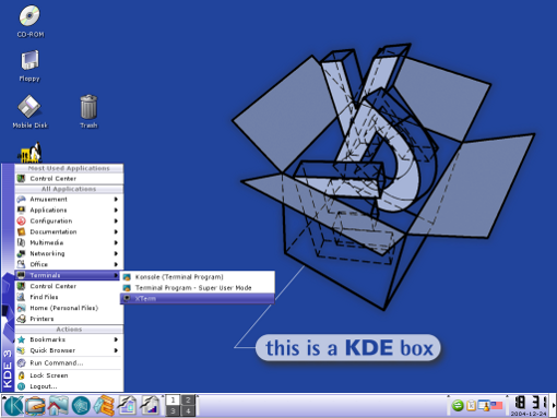 Запуск KDE